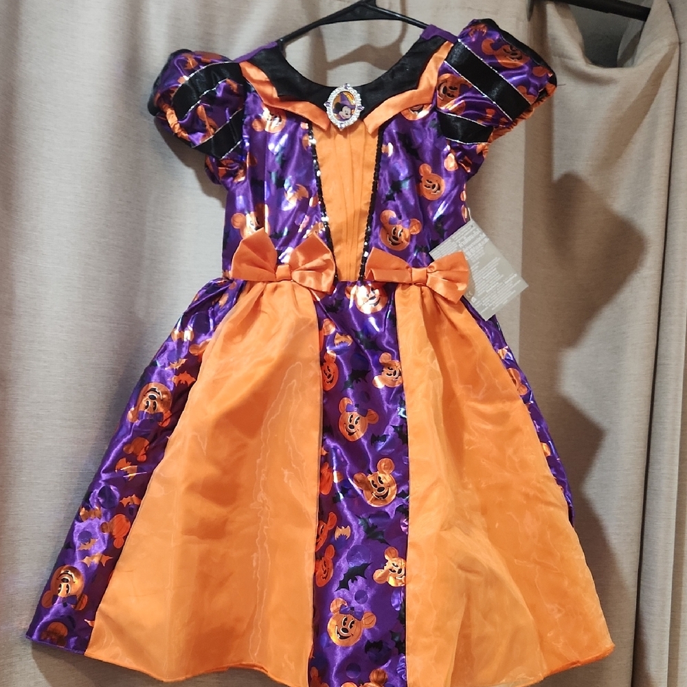 Disney Parks Minnie Witch Kids Halloween Costume NWT